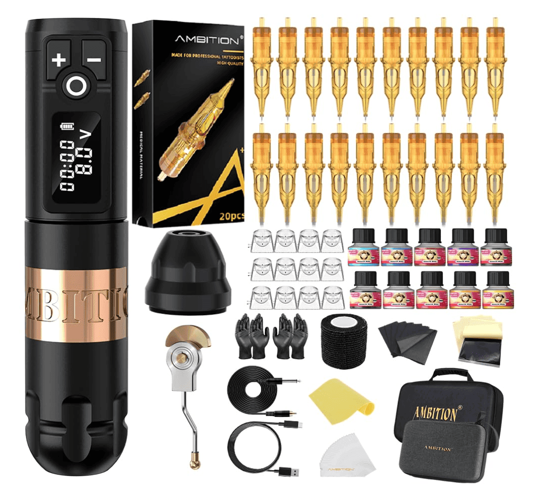 Ambition Soldier Wireless Tattoo Machine Kit