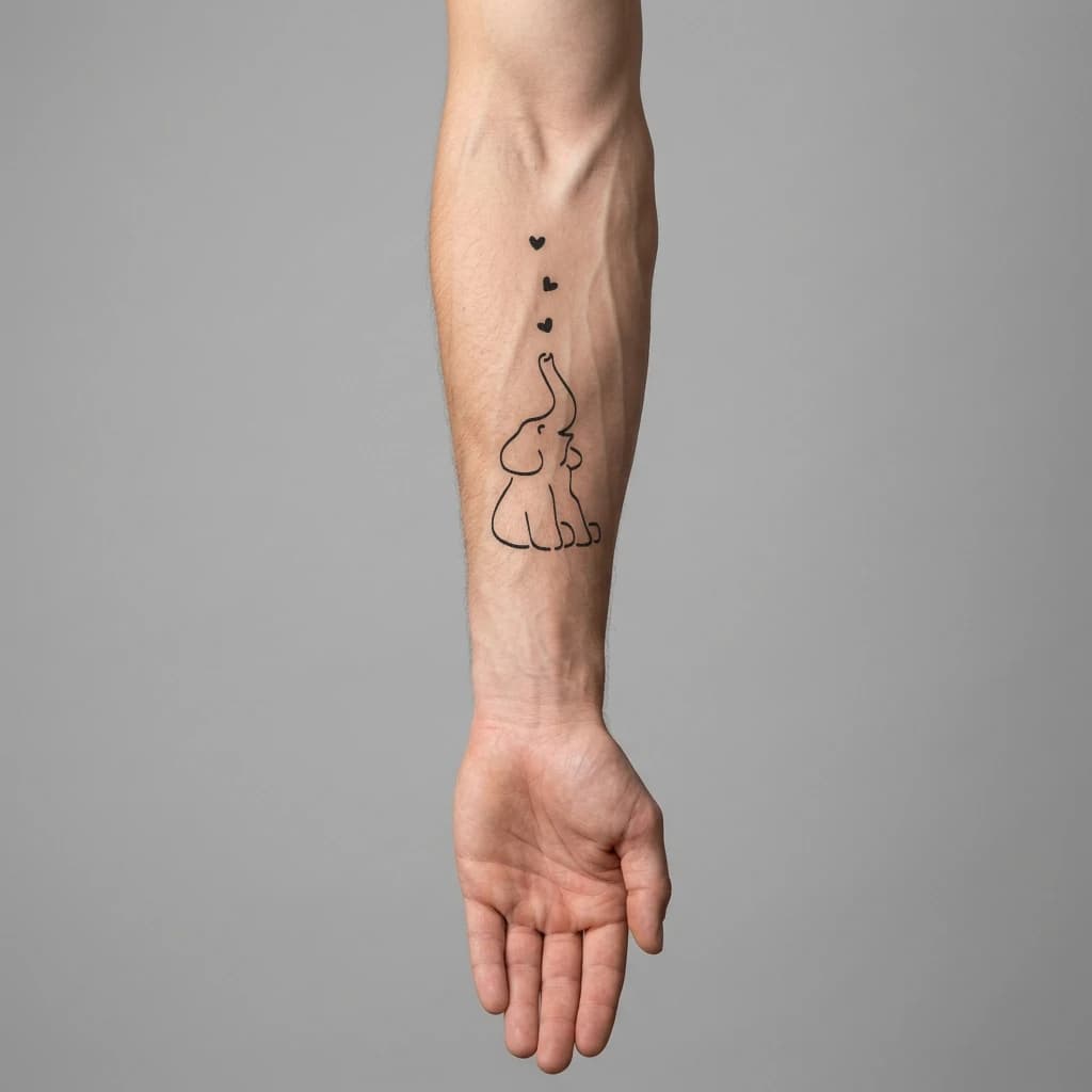 High-fidelity fresh tattoo application composite